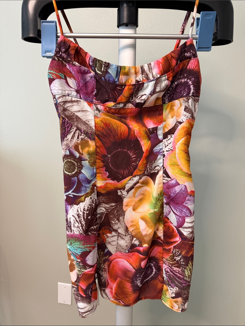 Urban Outfitters Floral Mini Dress in Multicolor